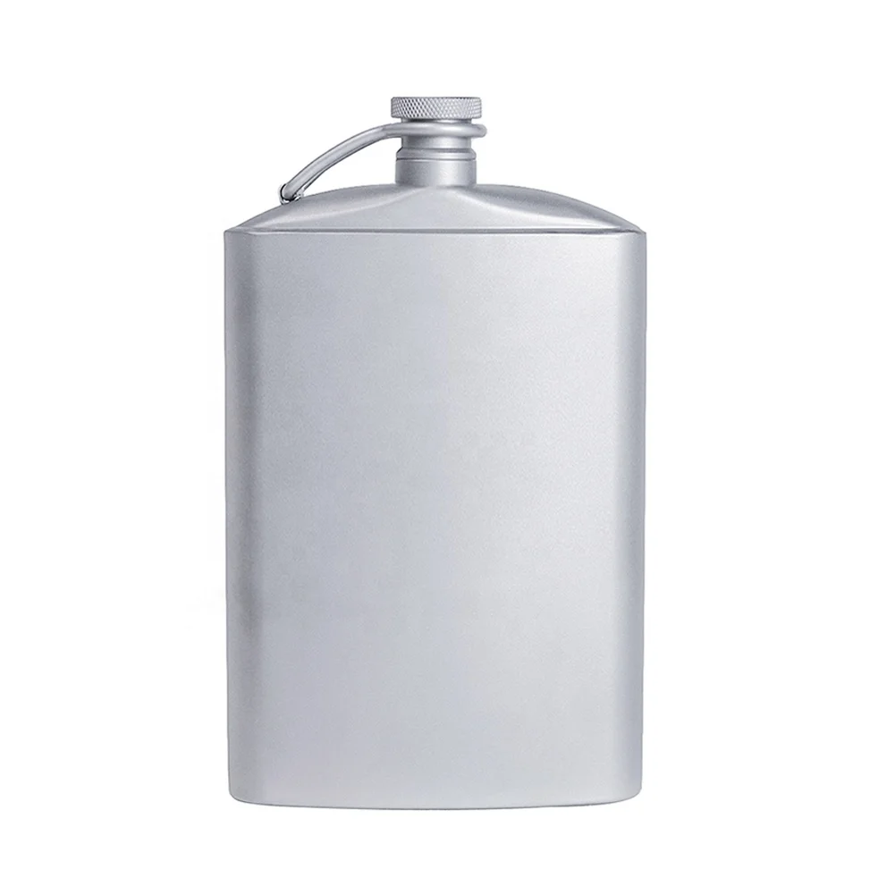 
Fashion Wine pot hip flask 260ml/9oz titanium wine flask wine bottle with screw cap-clip 