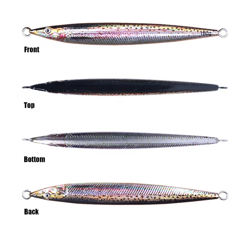 2022 New 150g 180g 3D Printing Lifelike Artificial Wholesale Slow Jigging Lure Metal Jig