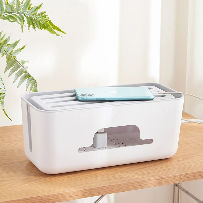 Cable Management Boxes Organiser Plastic Wire Storage Container Power Strip Wire Junction Box