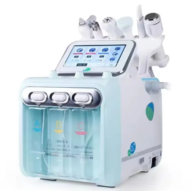 6 in 1 Multifunction Hydro Beauty Facial Dermabrasion Korea Skin Jet Peeling Facial  Aqua Oxygen Facial Machine