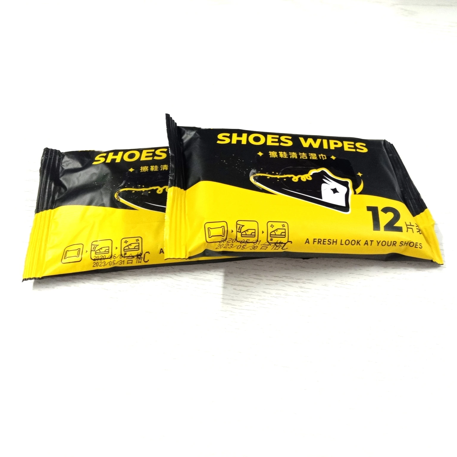 Custom Logo Quick Cleaning Shoes Wipes Sneaker Cleaner Wet Wipes For Shoes Quick Cleaning Towel Tissues Shoe Wipes