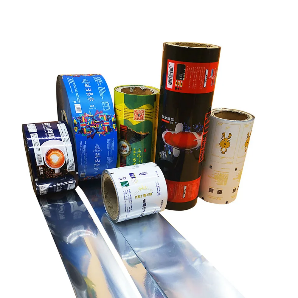bopp/pet/mylar/pe Laminating Film in Roll with Custom Logo Design Printed For Snack Cookies Packaging