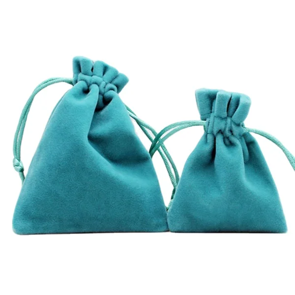 Бархат хранилище сумочка с логотипом на шнурке