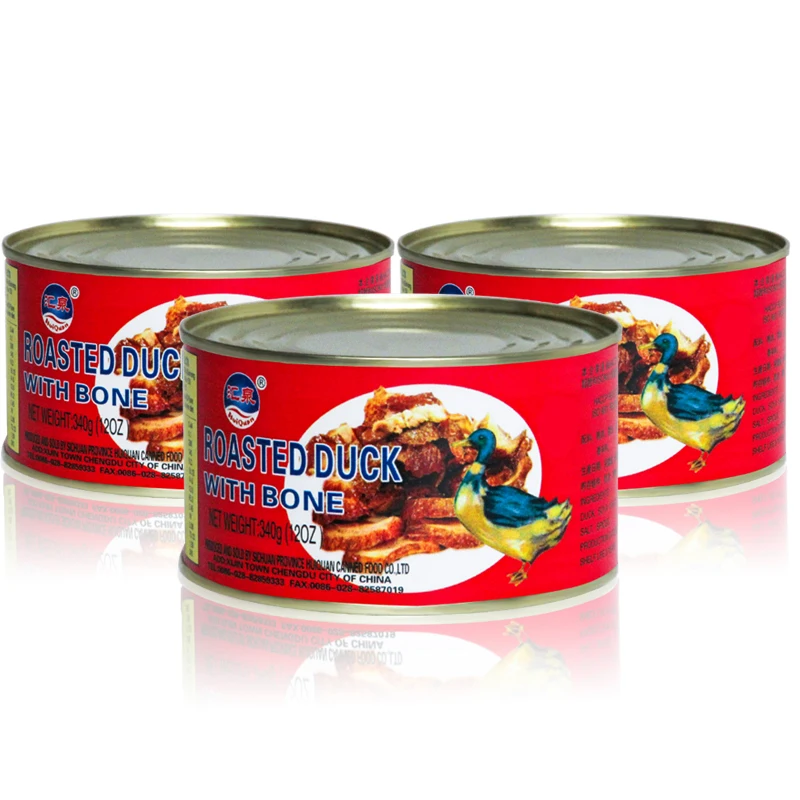 Halal Food Canned Roasted Duck Meat Canned