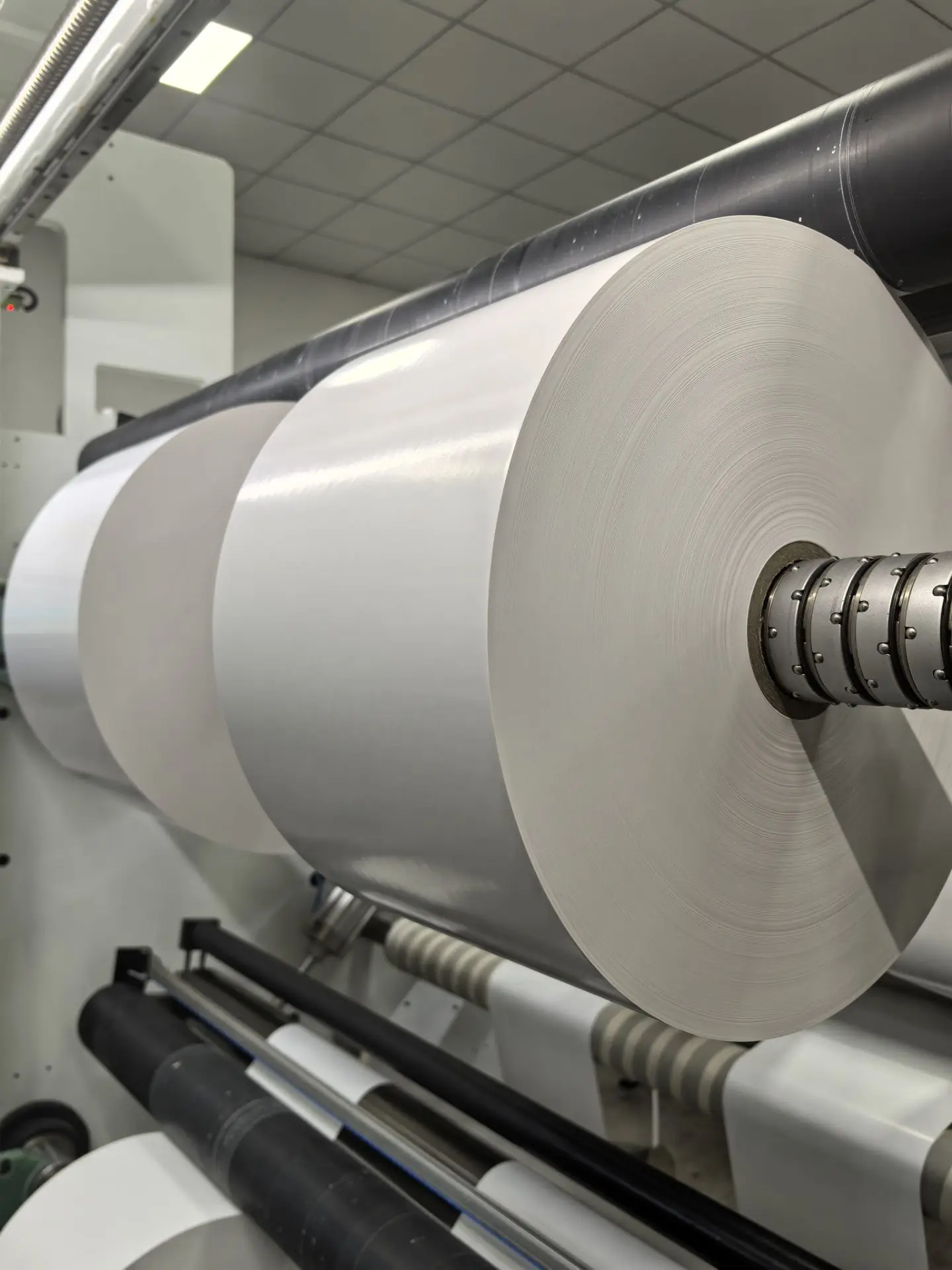 Factory Price 75um Synthetic BOPP White Label Material Polypropylene Sticker Self Adhesive PP Blood tracking Labels