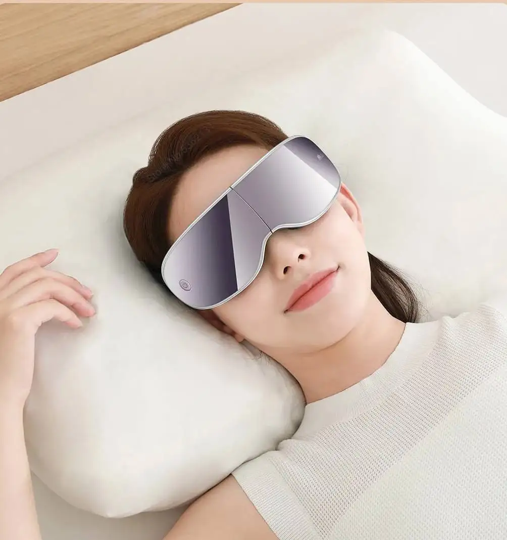 Momoda SX321 Foldable Visible Wireless Music Micro Motor Vibration Momoda 3D Massage Eye Massager Play soothing music