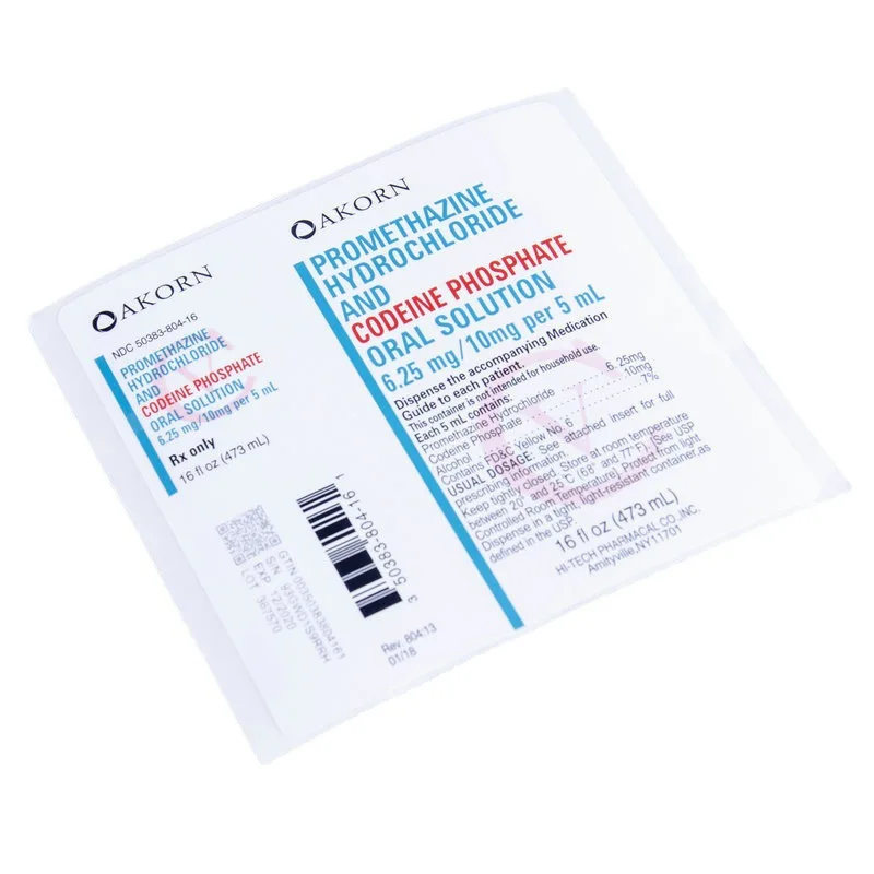 Cough syrup label Wockhardt labels cough syrup hi tech Multi-layer Folding sticker labels  custom