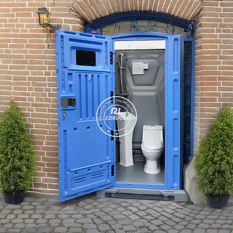 2025 Newly Designed Plastic Toilet Outdoor Portable Toilet Water Storage Sewage One-piece Toilet