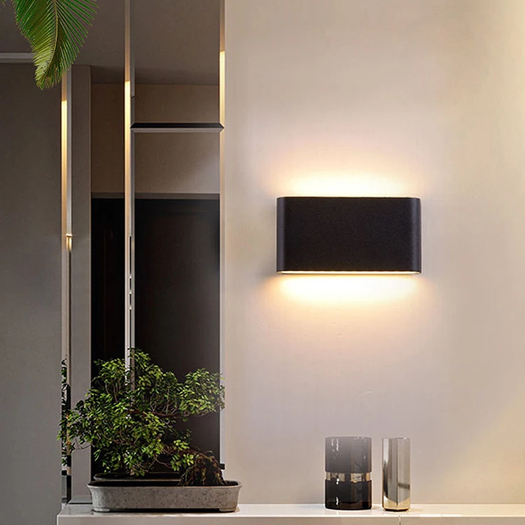 Modern Nordic Up and Down Aluminum Decorate Wall Indoor Bedroom Wall Light Led Waterproof IP65 Outdoor Wall Lamps Fixture