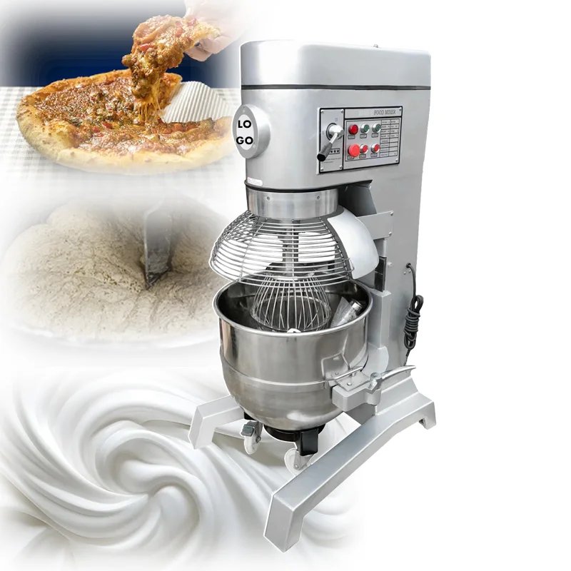 Batidora industrial de con pedestal para pasteleria leche industriales pan electrica industrial 10 20 30 50 80 litros food mixer
