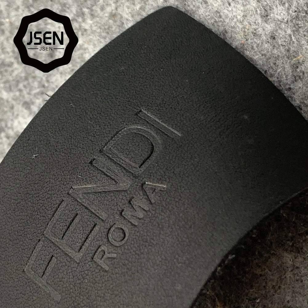 Custom debossed leather patch ,brand leather label tag for jeans clothing