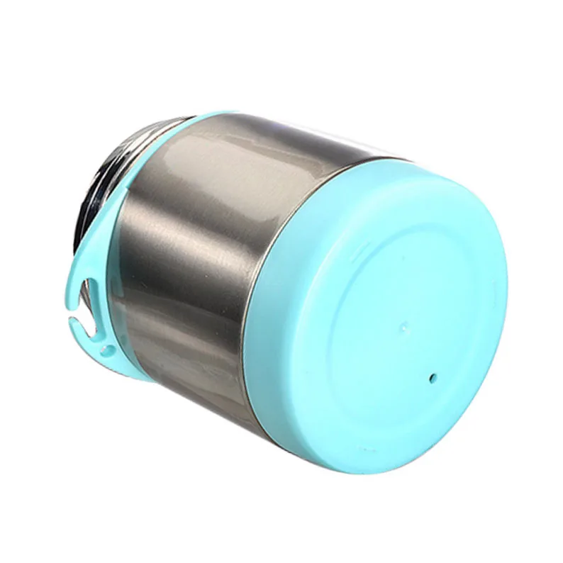 12oz double-wall vacuum insulated soup jar stainless steel kid food jar thermos lunch box with spoon and fork