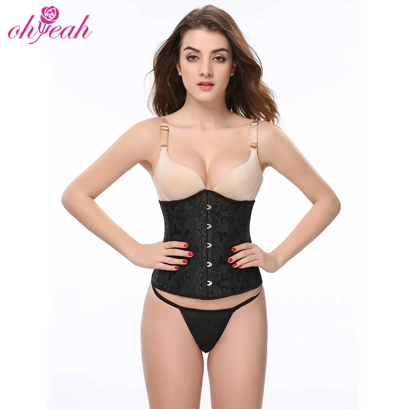 ohyeah underbust busty corset and waist cincher women bustiers top back adjustment waist trimmers trainer corset