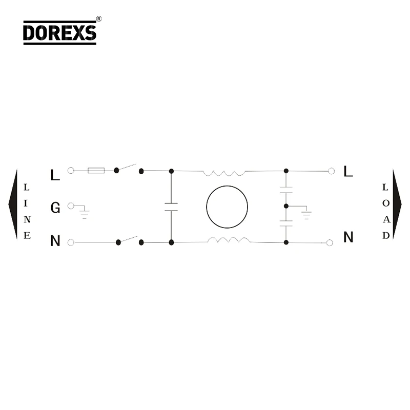DOREXS оптовая продажа, высокое качество, низкочастотный фильтр IEC EMI 1A 3A 6A 10A для сабвуфера, EMC-камера, шумоподавляющий фильтр