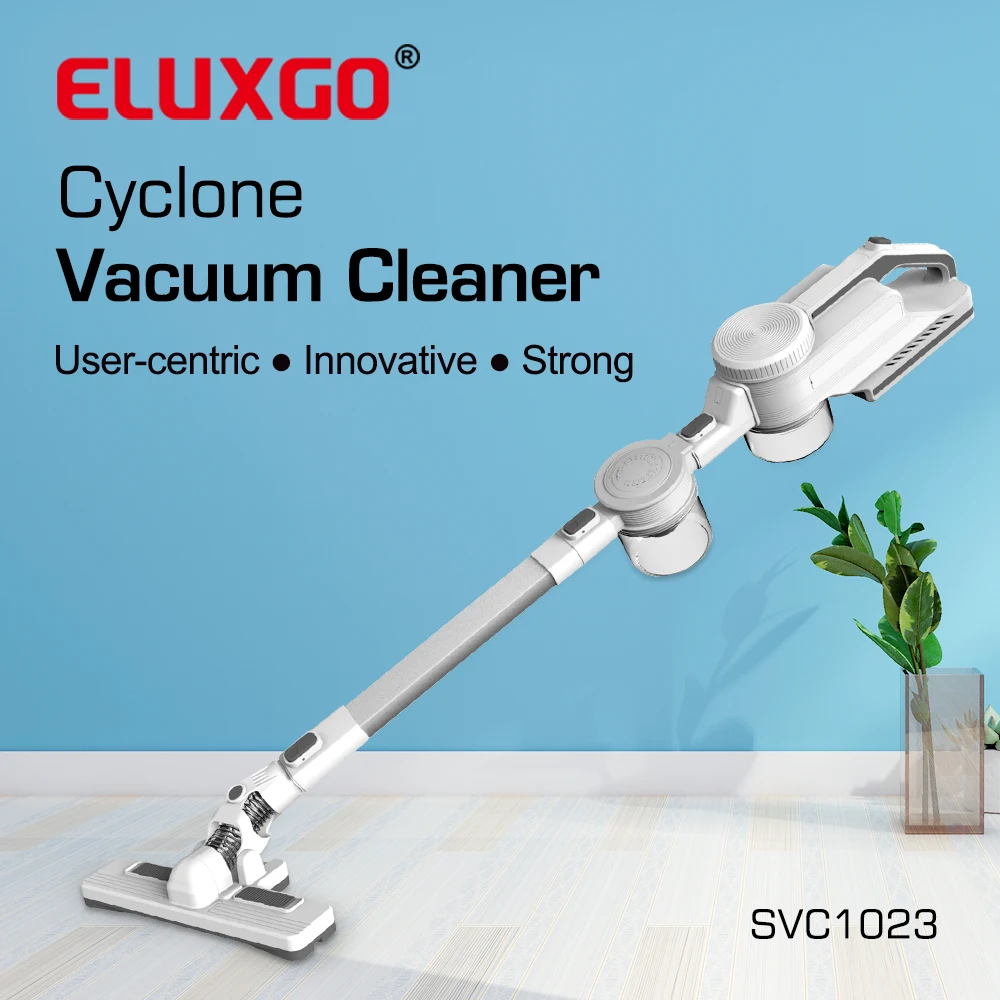 NINGBO ELUXGO  Pro-cyclone rechargeable portable double filtration wireless home car sofa vacuum cleaner OEM