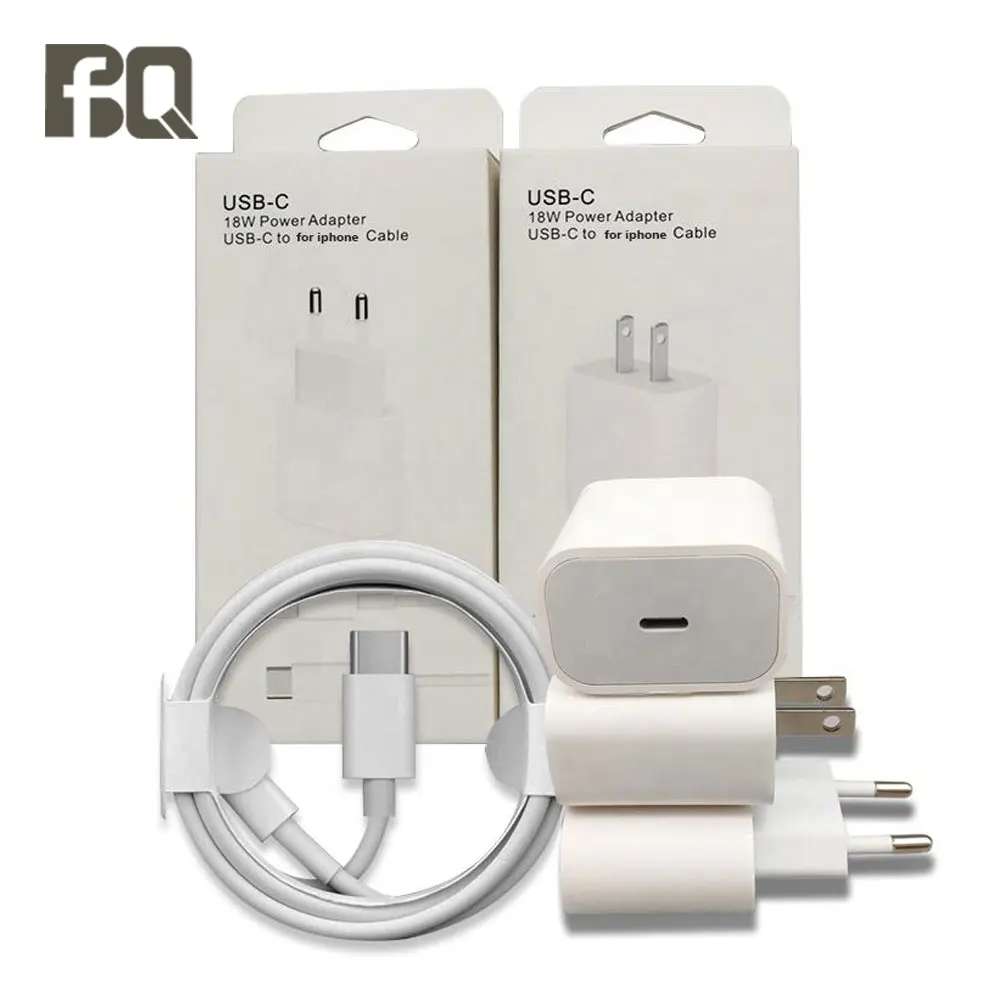 FCC CE Certificate 20W PD USB-C Wall Chargers USB Type-C Fast Power Adapters Wall Charger for iPhone 14 11 12 13