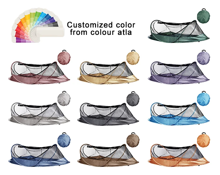 Outdoor Single Quick Open Pop up Tents Foldable Portable Waterproof Anti Bites Camping Tent