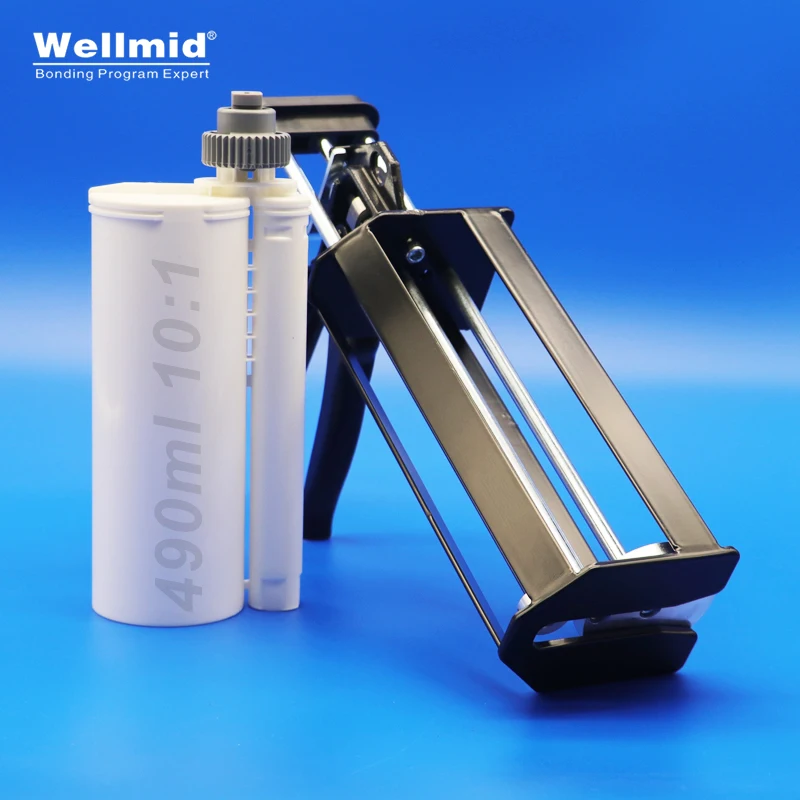490ML 10:1 Epoxy Adhesives Dispensing Gun 2K Kit Portable Double Tube Mixing Dispenser Loctite ARALDITE 3M Cartridge AB Glue Gun