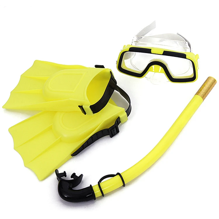 OEM Factory Wholesale Adjustable Snorkeling Swim Flippers Glasses Set Diving Mask And Snorkel For Kids