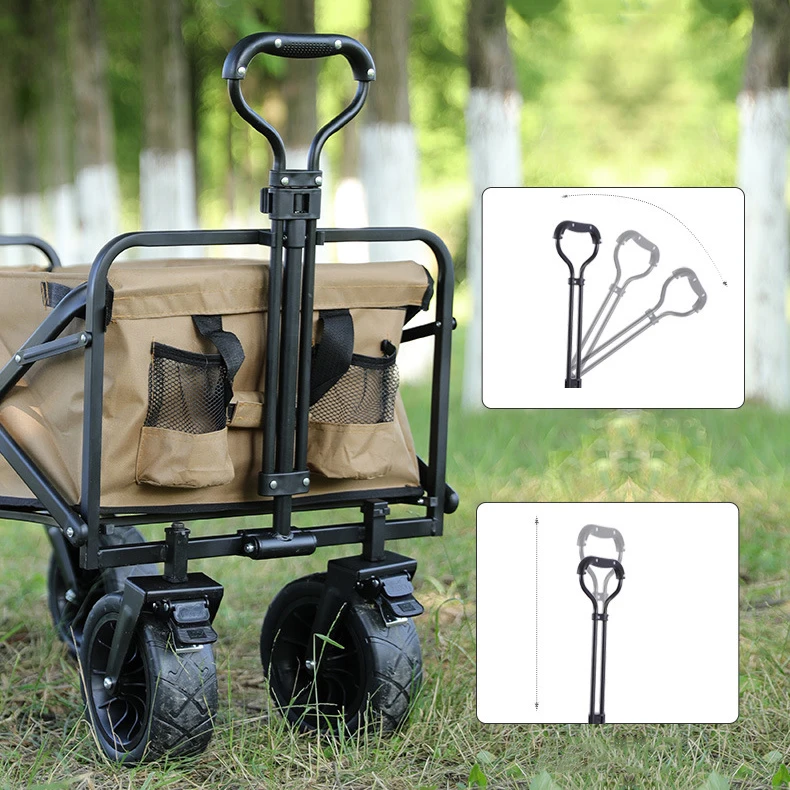 Outdoor Fold Trolley Extra Large Heavy Duty Beach Cart Collapsible Utility Wholesale Folding Wagon