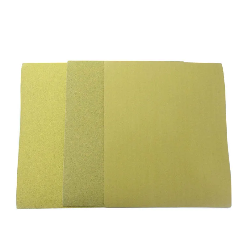 Wholesale 230*280 mm Sanding Paper Block Gold Sandpaper Sheet for polishing