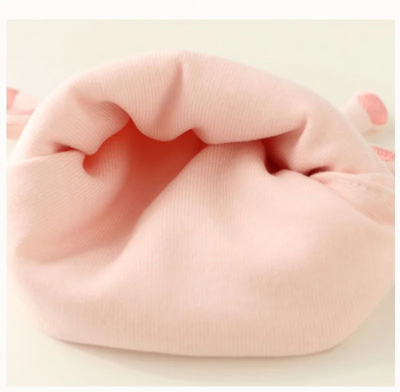 Wholesale Baby Cute Embroidery Style Beanie Hat Solid Color Style Cotton Fabric Newborn Baby Jacquard Hat