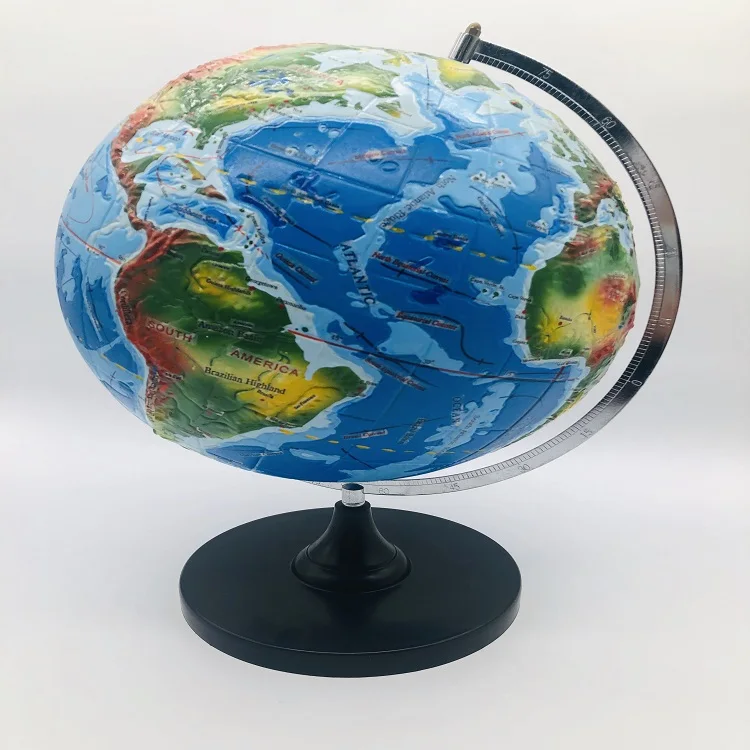 3D Карта мира, стерео топографический глобус для географии