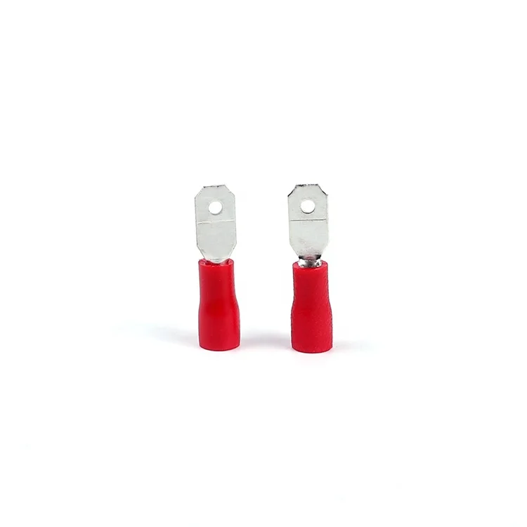 FDD1.25-250 Red 0.5-1.5mm 22-16AWG Female Spade Pre Insulated Quick Disconnect Wiring Connector Crimp Cable Lug Terminals