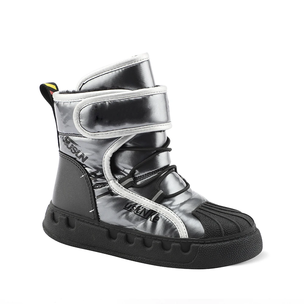 
Custom logo umbrella fabric waterproof winter long boots for kids girls 