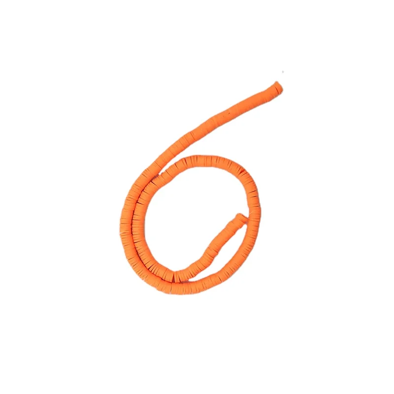 XUQIAN Ins Hot Selling 6mm Flat Flower Shape Polymer Clay Loose Spacer Beads for DIY Handmade Jewelry Making Wholesale