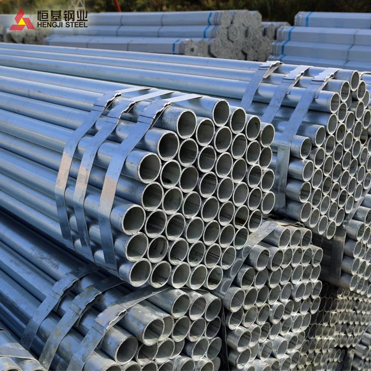 Large Stock Hot dipped Galvanized steel pipe Hot Dipped Galvanized Steel Tube