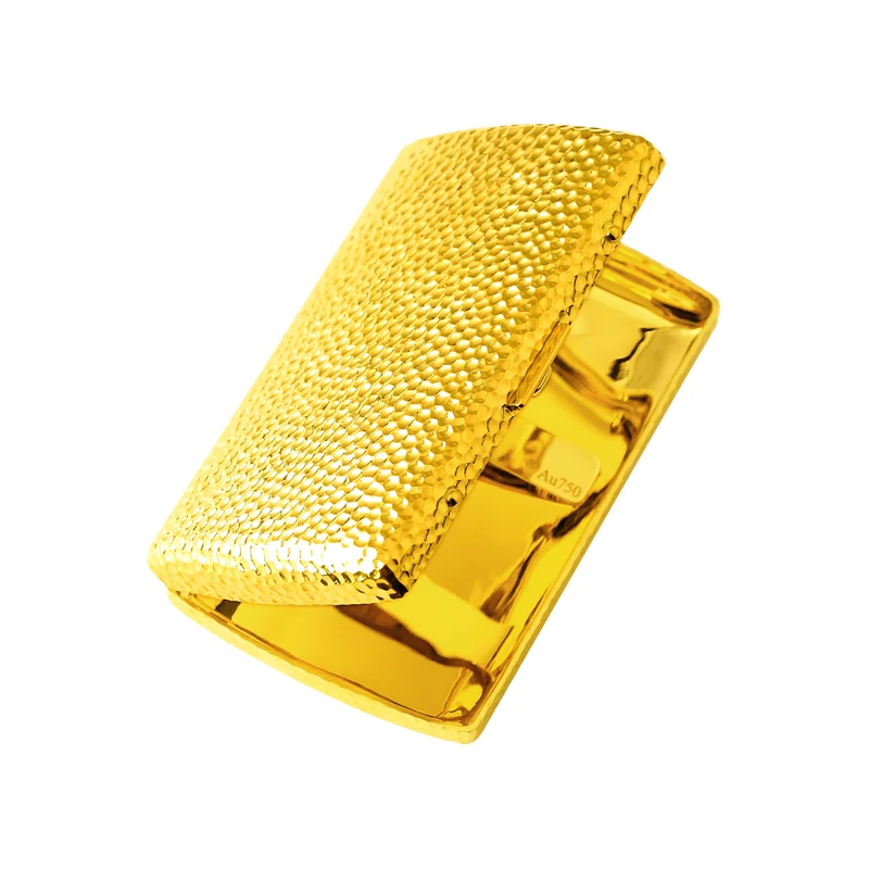 Metal Gold Plated Tobacco Herb Case Reusable Mini Portable Reusable Tobacco Cigarette Container Box Travel Tobacco Storage