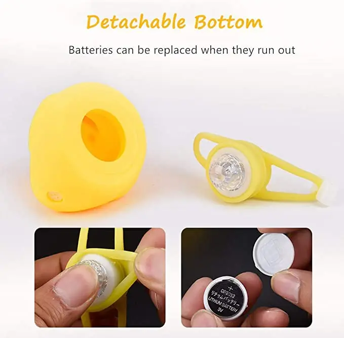 Little Yellow Duck Bike Lights Bell Cute Cartoon bicycle bell Cycling bike Rubber Duck Helmet  bell