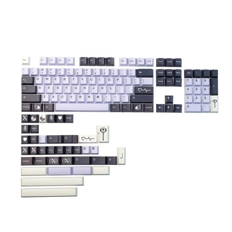 Cherry Profile GMK Tenshi Keycaps 140 Keys PBT Dye Sublimation Keycap For MX Switch Mechanical Keyboard
