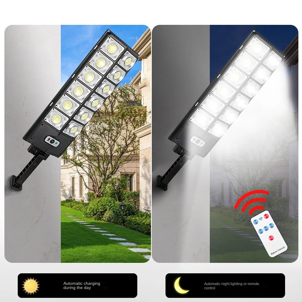 New LED strong light solar garden body sensor outdoor lighting waterproof street light