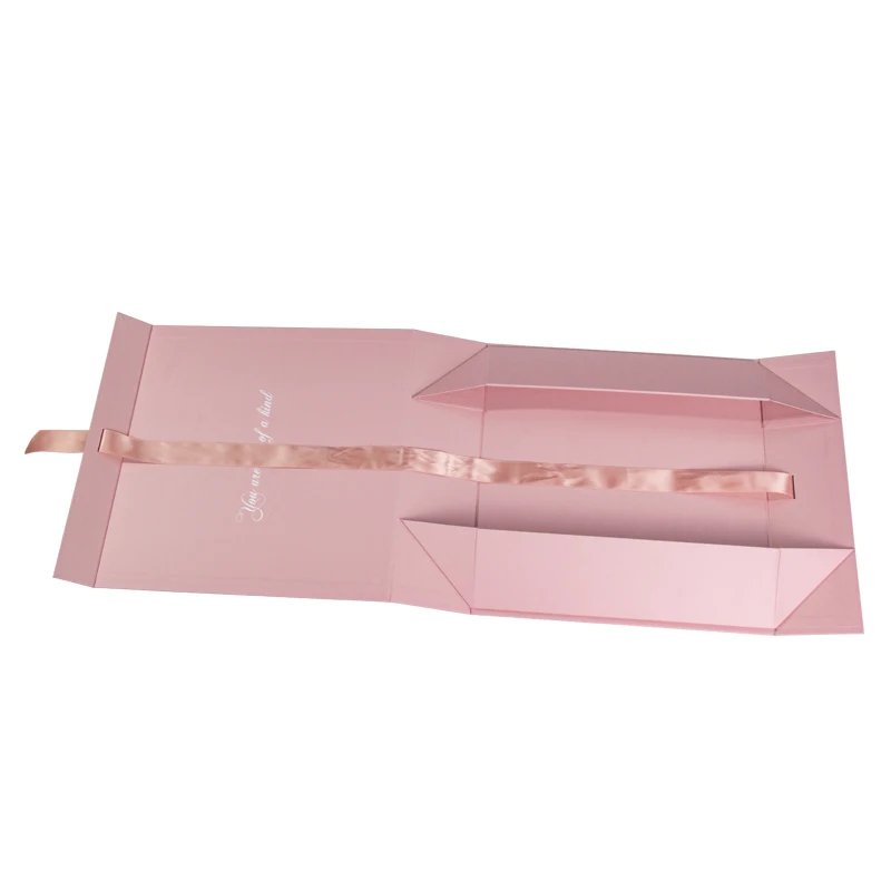 Custom Luxury Valentines Day Gift Clothing Tissue Paper Magnetic Folding Packaging Box