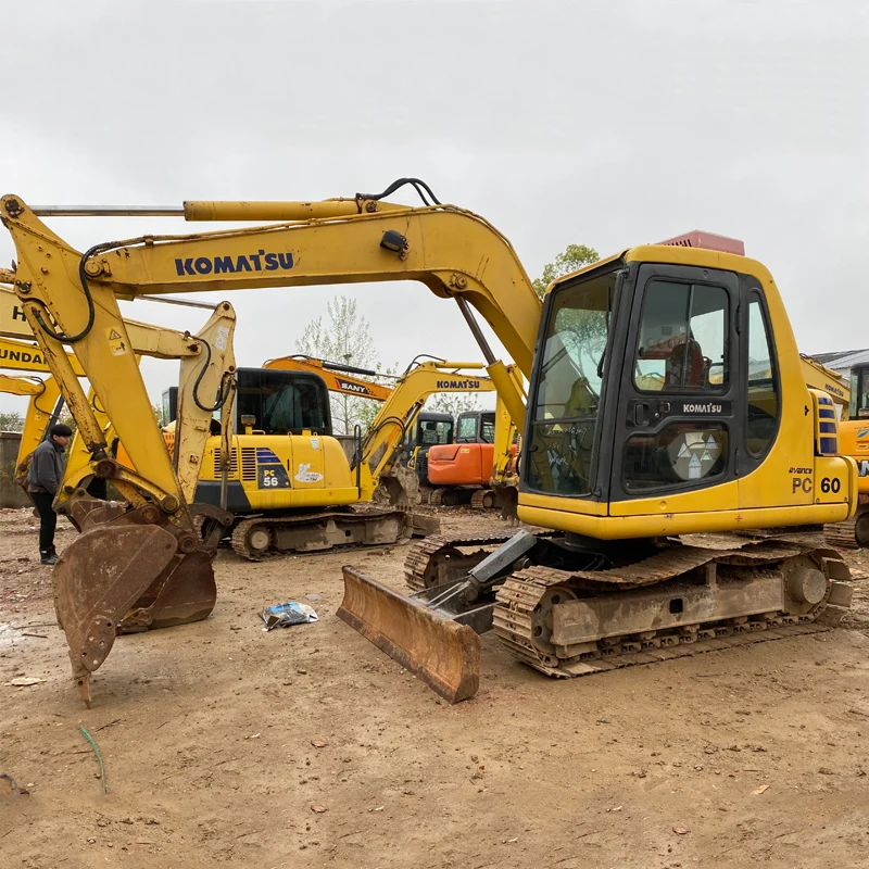 Оригинальный экскаватор KOMATSU б/у komatsu pc60-7 pc60 для продажи