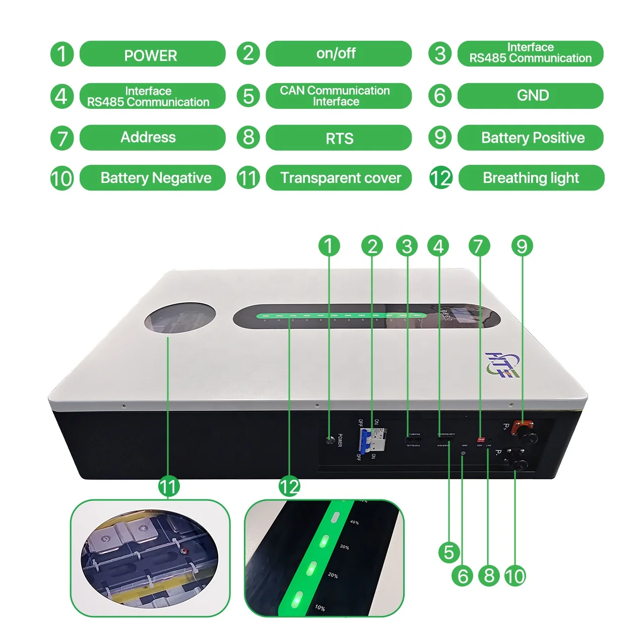 DDP 48V 51.2V 200Ah 100Ah solar Lithium Iron Phosphate Battery Power Supply LiFePO4 photovoltaic storage battery for house