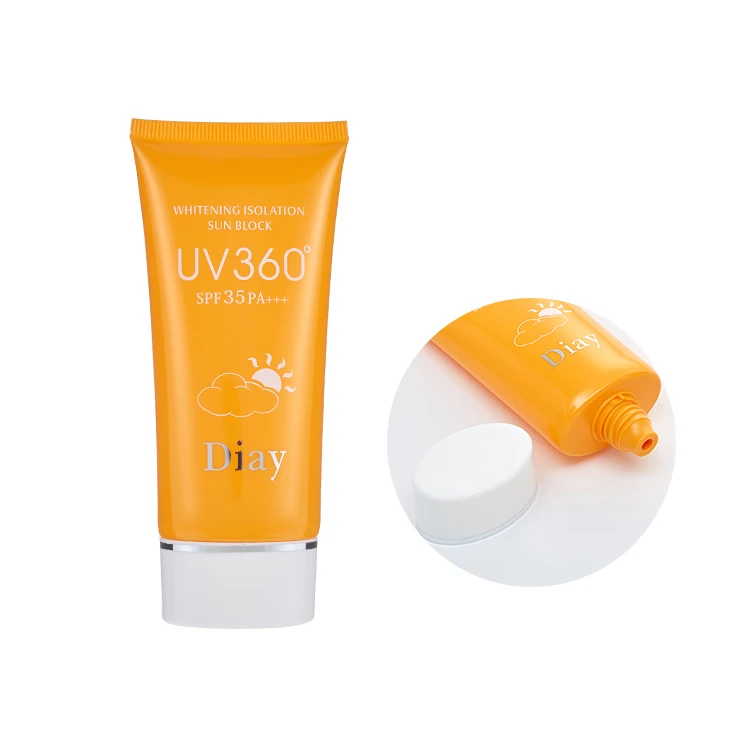Eco Friendly UV Printing Oval Flat Tubes Cosmetic Sunscreen cream Packaging Tubes