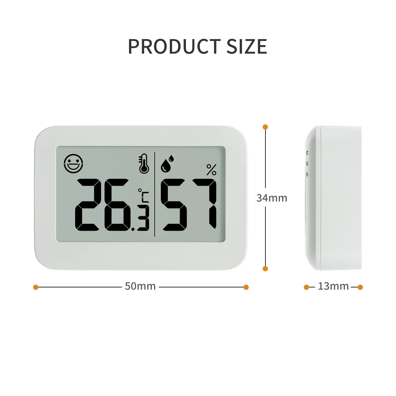 Mini Temperature Sensor LCD Car Digital Thermometer Hygrometer Temperature Indoor Outdoor Humidity Meter Gauge Instruments