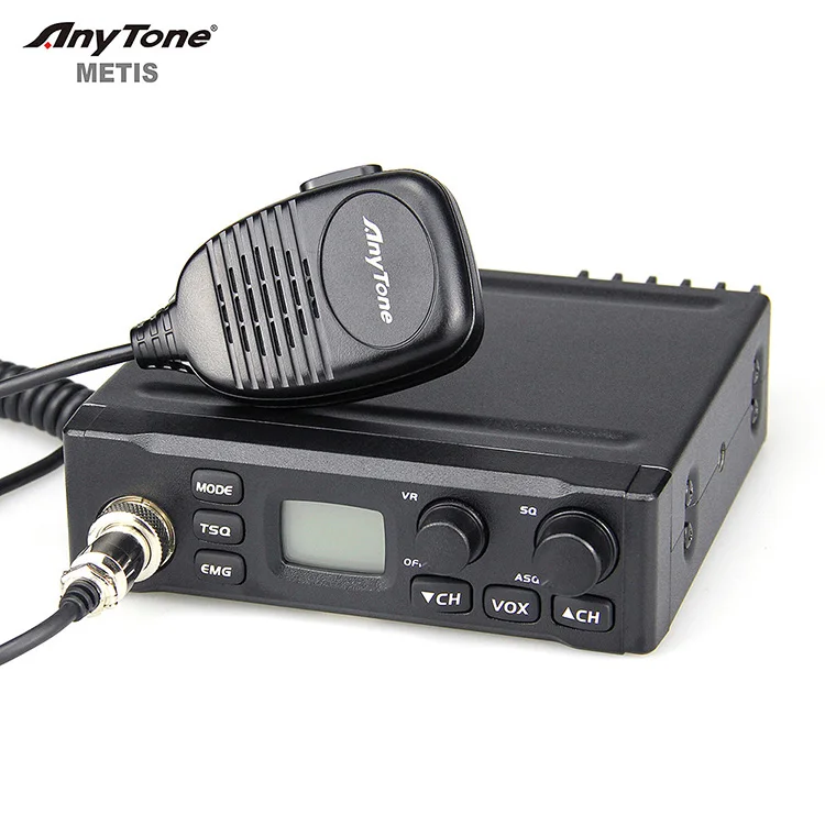 ANYTONE METIS 27mHz AM FM Mobile Two Way Radio 4W Radio 40 and 80 Channel CB Radio