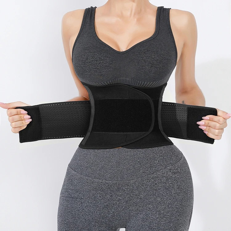Wholesale Custom Slimming Breathable Corset Sweat Red Shaper Waist Trainer Belt For Women