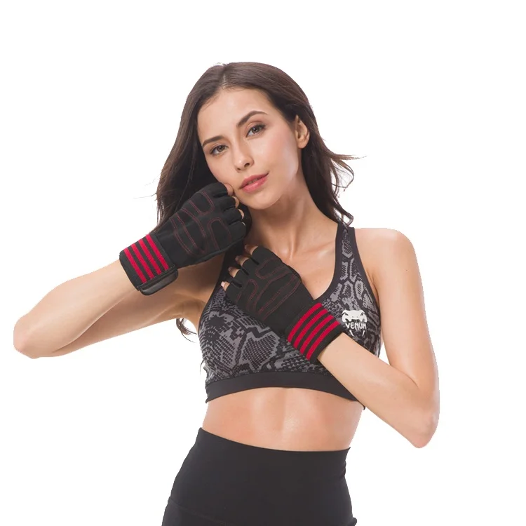 Made In China Superior Quality Unisex Polyester Half Finger Cycling Sport Weight Lifting Gym Fitness Gloves