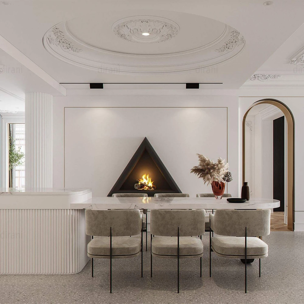 White Curved Boucle Sofa Minimalist Latest  Cloud Nordic Office Velvet Sofas for Home Luxury