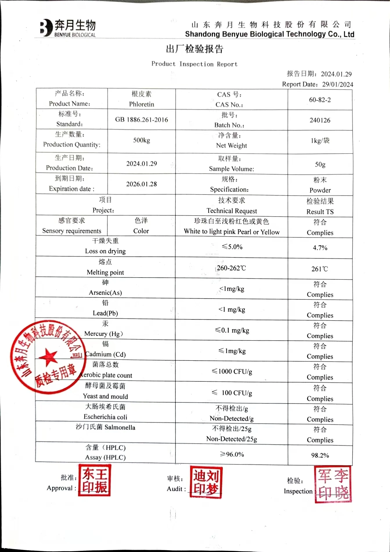 Factory Direct China Powerful Antioxidant Phloretin for Skin Health and Radiance Enhancing Benefits