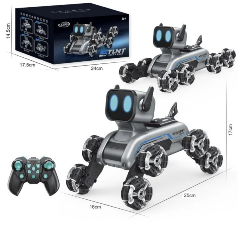 RC robot Intelligent puppy style dog with smart watch induction control for Kids radio control toys for boys Electronic Pet toys