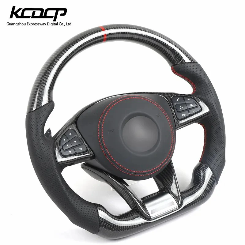 For Benz E320 E260 E400 E200 E300 E350 E43 E63 E53 E500 W205 C63 w213 w212 w204 Carbon Steering Wheel