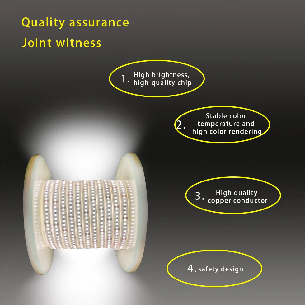 CIMA Strong flexible led strip light for outside outdoor super bright smd 2835 24v 48v 110v 220v silicone cover ip68 waterproof