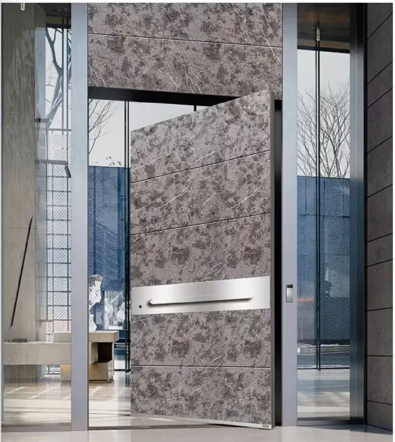 Original Stainless Steel Fiberglass Security Doors Finished Manual Opening Entry for Outdoor Use for Villas and Apartments