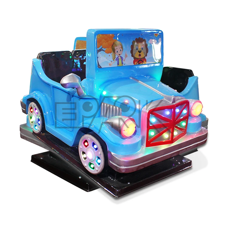  Indoor kids playground cheap amusement rides fiberglass material ride on car swing